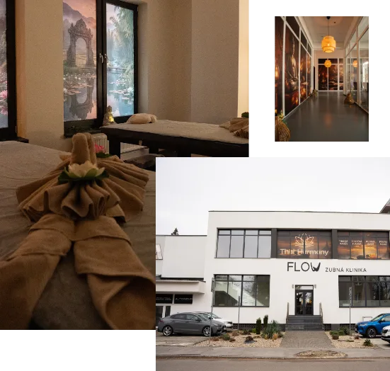 Masážna miestnosť a atmosféra Thai Harmony Považská Bystrica
